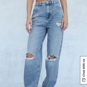 PacSun Light Blue Ripped '90s Boyfriend Jeans
